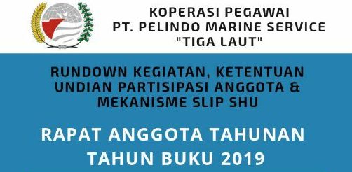RAPAT ANGGOTA TAHUNAN TAHUN BUKU 2019 DISELENGGARAKAN ONLINE